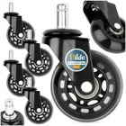 Vilde, kółka do fotela IKEA, kauczukowe, 6,3 cm/10 mm, 5 szt.