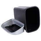 Vilde, kosz na śmieci plastikowy, czarny, 25 l