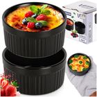 Vilde, miseczki do zapiekania, porcelanowe, czarne, 260 ml, 2 szt.