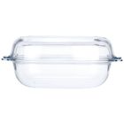 Vilde, naczynie żaroodporne z pokrywką, szklane, 3,1+2,6 l