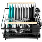 Vilde, suszarka na naczynia, czarna, 50,5-33-18 cm