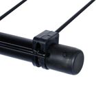 Vilde, suszarka na pranie metalowa, składana, czarna, 91-84 cm