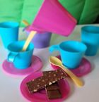 Wader, Party World, zestaw naczyń, różowy, 8 elementów