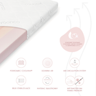 Yoonco, Air, materac do łóżeczka dziecięcego, 120-60 cm