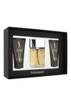 Yves Saint Laurent, L`Homme, zestaw: woda toaletowa, 100 ml + balsam po goleniu, 2-50 ml