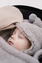 Zaffiro, Sierra, śpiworek wełniany, grey, 0-18 m