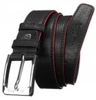 Zestaw prezentowy: Portfel, Pasek, czarny, skórzany, Pierre Cardin