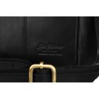 Zestaw, Torba listonoszka, Etui na klucze, czarny, skórzany, Peterson