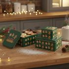 5five Simply Smart, metalowe pojemniki na ciastka, 3 szt.