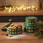 5five Simply Smart, okrągły pojemnik na ciastka, metal, 3 szt.