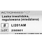 Actionmed, laska inwalidzka, regulowana, miedziana