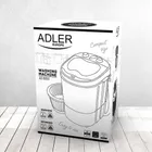 Adler, pralko-wirówka turystyczna, 150W, AD 8051