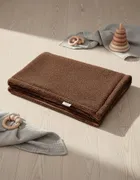 Albero Mio, Cotton Muślin & Boucle, kocyk boucle, brąz, 75-100 cm