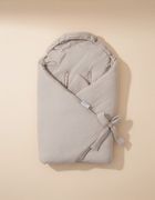 Albero Mio, otulacz muślinowy do fotelika, ocieplany, beż