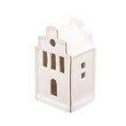 Altom Design, zestaw prezentowy: komplet domków LED ze złotą linią, 3 szt.