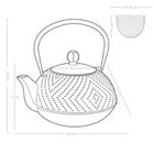 Aromelio, Kamin, czajnik żeliwny z zaparzaczem, 900 ml