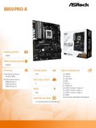ASRock, płyta główna, B850 PRO-A AM5 4DDR5 ATX