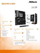 ASRock, płyta główna, B850 PRO-A WIFI AM5 4DDR5 ATX