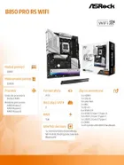 ASRock, płyta główna, B850 PRO RS WIFI AM5 4DDR5 ATX