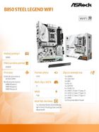 Asrock, płyta główna, B850 STEEL LEGEND WIFI