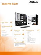 ASRock, płyta główna, B850M PRO RS WIFI AM5 4DDR5 mATX