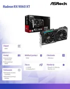 Asrock, Radeon RX 9060 XT Challenger, karta graficzna, 16GB GDDR6 128bit 2DP/HDMI