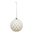 Atmosphera, zestaw bombek z brokatowym wzorem, 8 cm