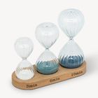 Atmosphera, zestaw trzech klepsydr dekoracyjnych, Sabi, wys. 15 cm