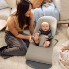 BabyBjörn, Balance Soft Woven/Jersey, leżaczek bujaczek, piaskowoszary