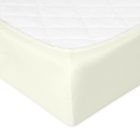 BabyMatex, prześcieradło nieprzemakalne, jersey, kremowe, 70-140 cm