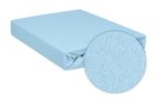 BabyMatex, prześcieradło z gumką, frotte, niebieskie, 60-120 cm