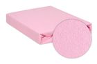 BabyMatex, prześcieradło z gumką, frotte, różowe, 60-120 cm