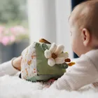 BabyOno, Cow Bingo, kostka sensoryczna, miękka zawieszka