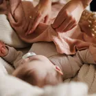 BabyOno, kocyk bambusowy, różowy, 75-100 cm