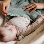 BabyOno, kocyk bambusowy, szałwiowy, 75-100 cm