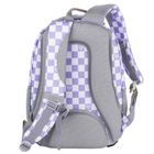 BackUp, plecak szkolny, 3-komorowy, Szachownica Fiolet