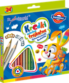 Bambino, kredki ołówkowe, trójkątne, 24 kolory