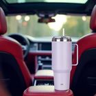 Banquet, kubek termiczny, termos, z rączką i słomką, stalowy, 1200ml