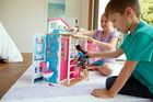 Barbie, dwupoziomowy domek Barbie, zestaw z lalką i akcesoriami