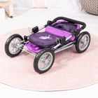Bayer Design, Trendy, głęboki wózek dla lalek z torbą, fioletowy z wróżką