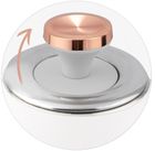 Berdsen, czajnik elektryczny z termometrem, biały, 1.7l, BD-701