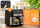 Berdsen, frytkownica beztłuszczowa, air fryer, 1700W, czarny, 6,5l, BD-655