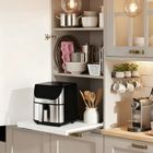 Berdsen, frytkownica beztłuszczowa, air fryer, 1700W, srebrny, 8l, BD-659