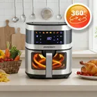 Berdsen, frytkownica beztłuszczowa, air fryer, 1700W, srebrny, 9,1l, BD-656