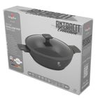 Berlinger Haus, Anthracite, płaski garnek tytanowy z pokrywą, 4.5l