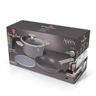 Berlinger Haus, Aspen, zestaw: garnek z pokrywą + patelnia tytanowa, 4 elementy