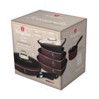 Berlinger Haus, Leonardo, zestaw: garnki tytanowe z pokrywą + patelnie, 9 elementów