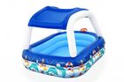 Bestway, basen dmuchany z daszkiem i kierownicą, morski kapitan, 213-155-132 cm