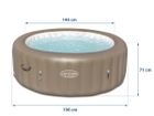 Bestway, dmuchane SPA, Lay-Z Palm Springs, 6 osobowe
