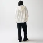 Biała rozpinana bluza z kapturem oversize NOWEAR